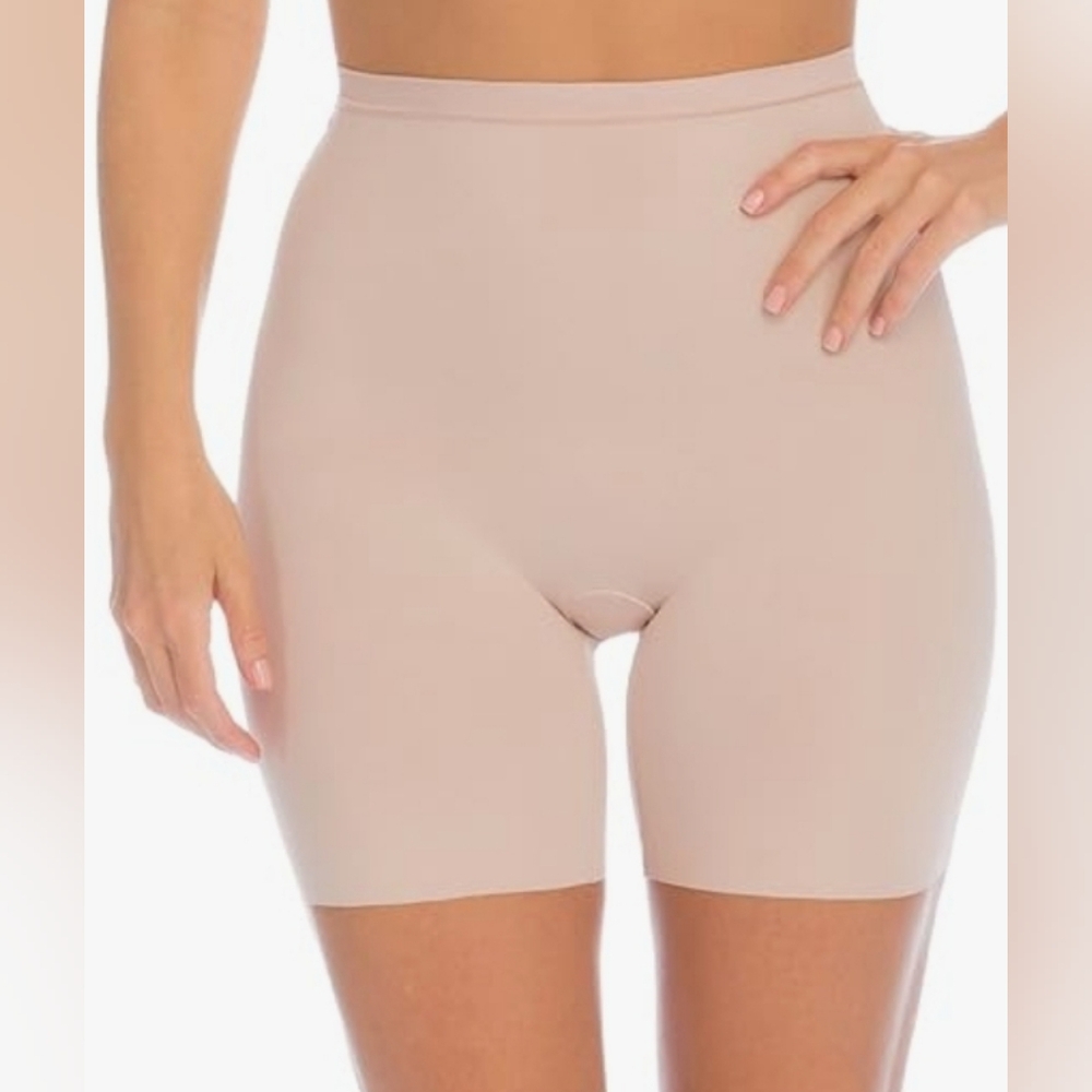 Red Hot Spanx Beige Shapewear Shorts